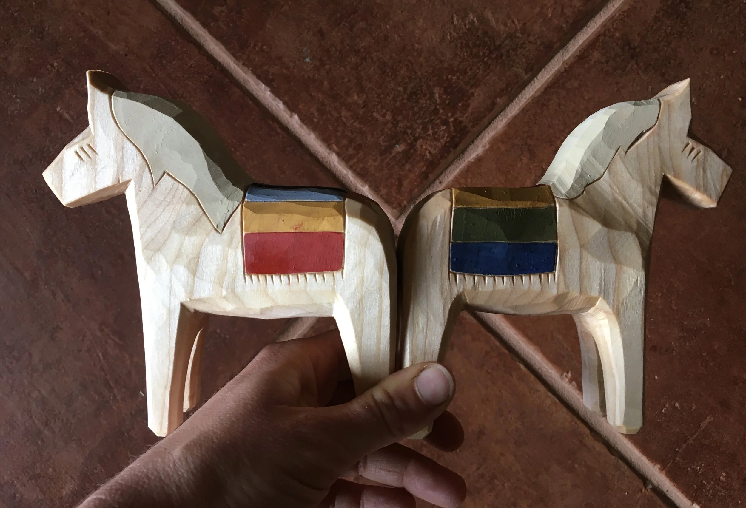 Dala Horse Carving at Wildcraft Studio School