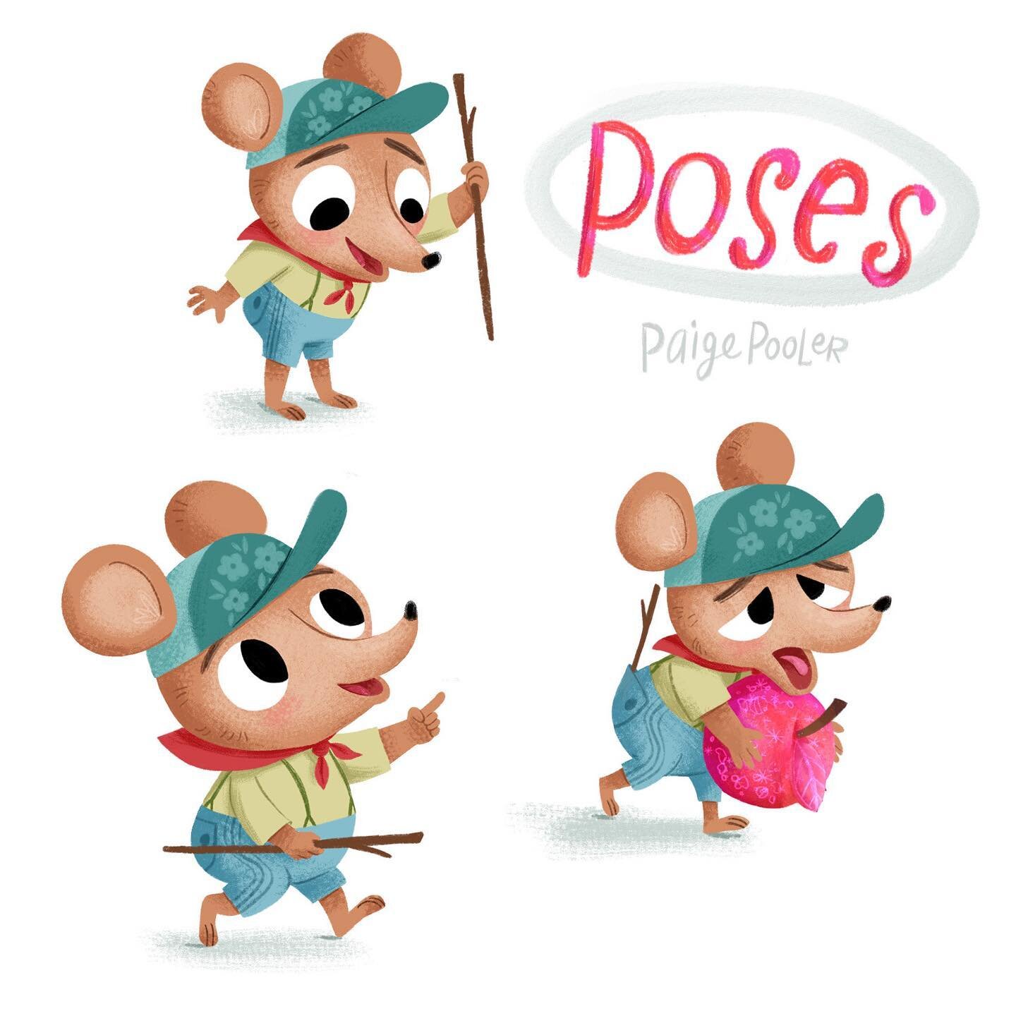 Some character poses for MATS Illustrate Children&rsquo;s book class! I think Pika is my fav character. #matsicb9 
Story- &ldquo;The Enchanted Apple&rdquo; by @zoe_tucker_design 
.

#makeartthatsells #matsicb9 #characterdev  #character #kidslitart #c
