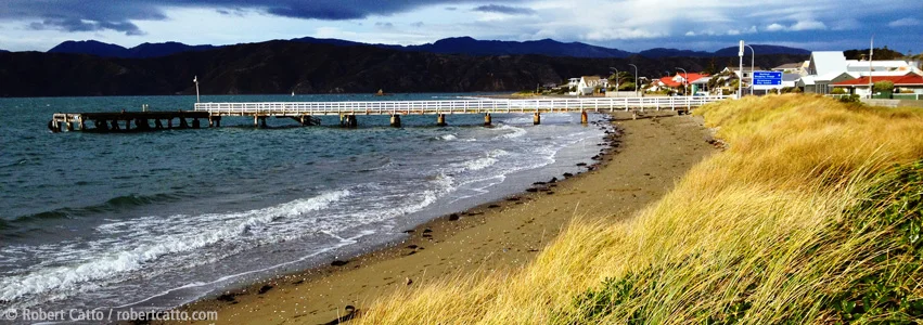 Seatoun Wharf this afternoon (with 645 Pro for iPhone 4S and Alien Skin Exposure 4)