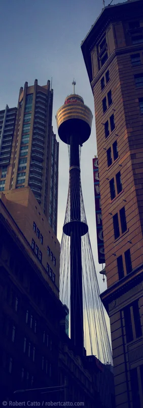 Sydney Tower Vertical Panorama (With 645 Pro and Snapseed for iPhone 4S)