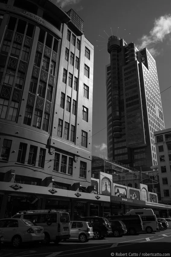 Dominion Building, Wellington (with Fuji X-Pro 1 & 18mm f/2 lens, and Alien Skin Exposure 4)