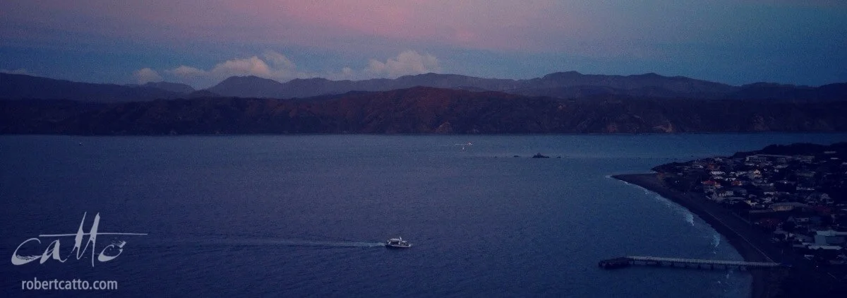 Ferry landing at Seatoun Wharf just now (with 645 Pro & Snapseed for iPhone 4S)