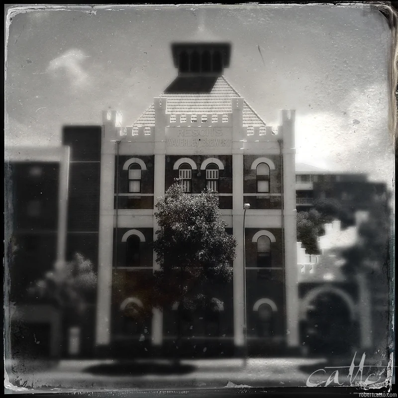 Resch's Waverley Brewery, Redfern (with Hipstamatic Tintype pack for iPhone 4S)