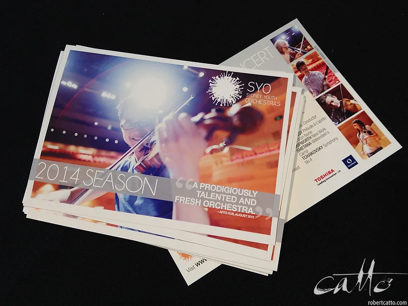 Sydney Youth Orchestra 2014 season teaser postcards out now...