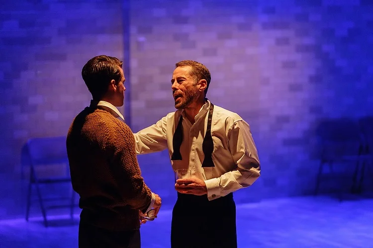 Ashley Zukerman as Joe Pitt and Marcus Graham as Roy Cohn