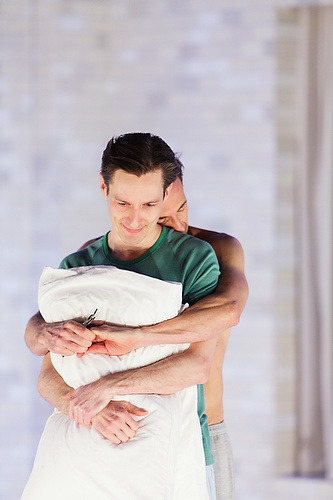 Luke Mullins as Prior Walter and Mitchell Butel as Louis Ironson