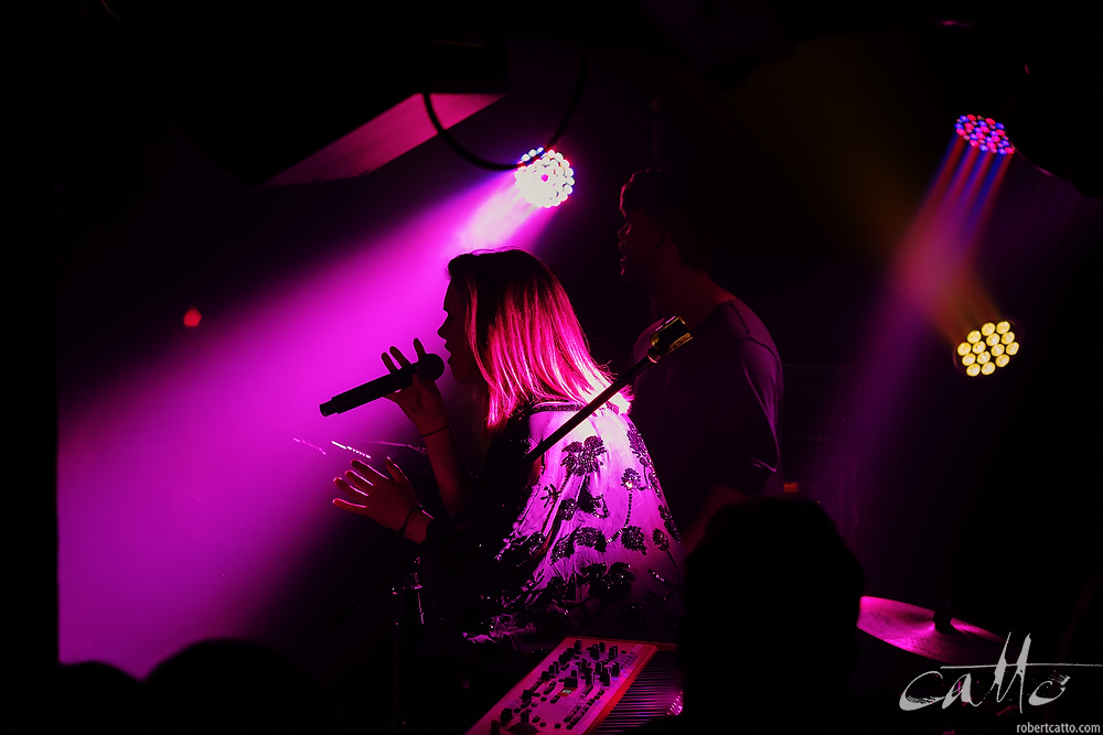  New Zealand band Broods performing at GoodGod Club, Sydney, photographed on Wednesday 4 June 2014. 