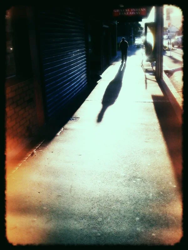 We were picking up pizza tonight when this gentleman passed by with something I haven’t seen often in this neighbourhood - a string of beads. I spent so long listening to them as he passed I nearly missed the chance to photograph him!