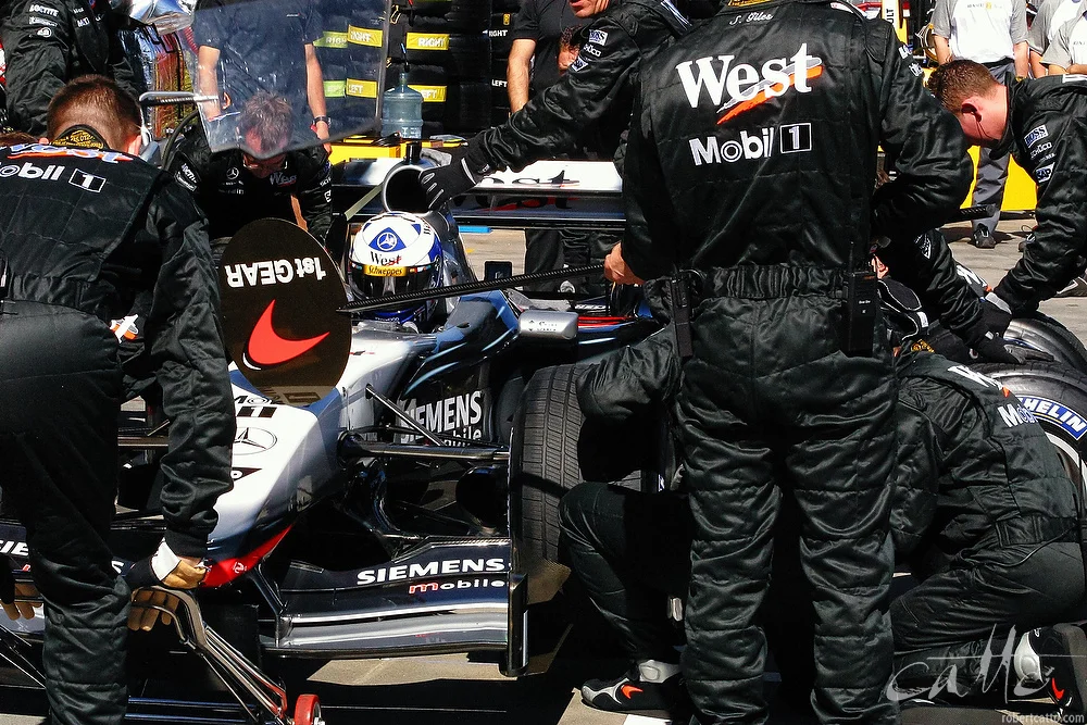 Lost & Found #26: Pit Stop Practice for the McLaren team, Melbourne 2003