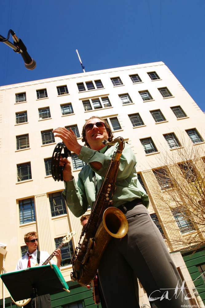 Phil Costello in Civic Square