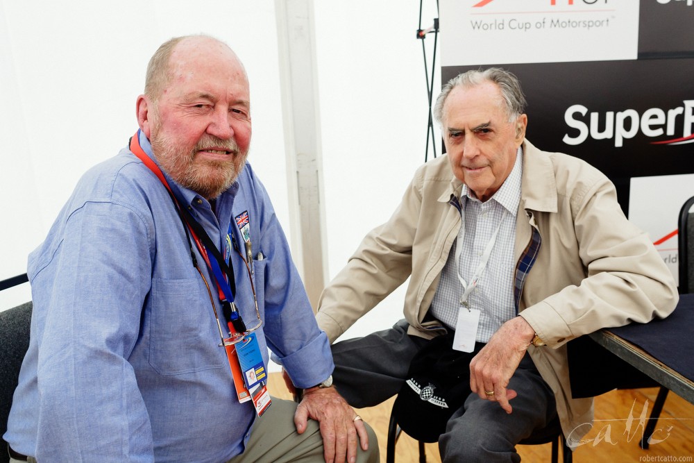  Eoin Young and Sir Jack Brabham. 