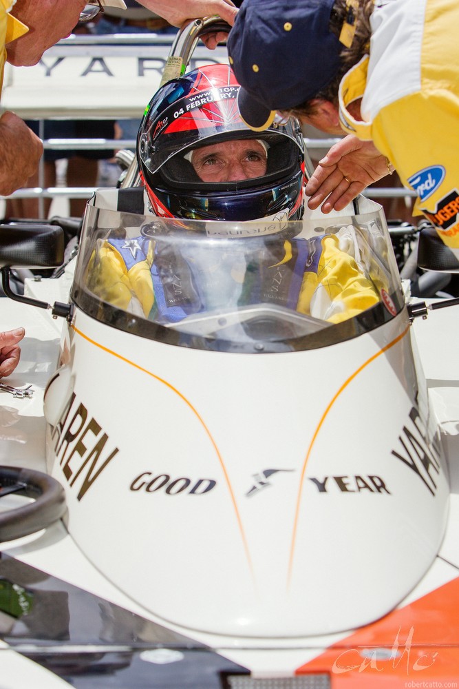  Emerson Fittipaldi in the 1974 McLaren Grand Prix car. 