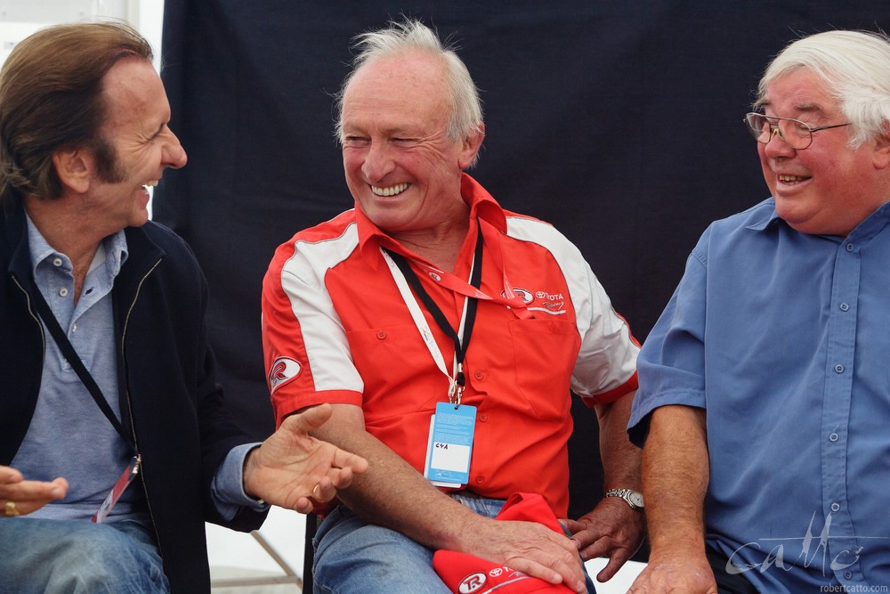 Emerson Fittipaldi, Chris Amon and Bruce Harre
