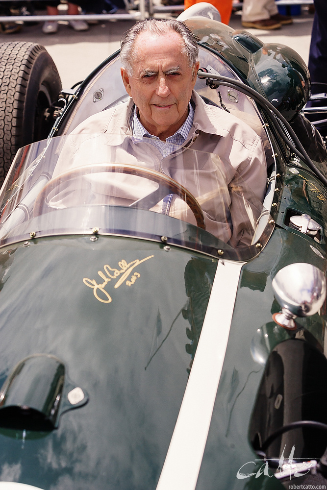  Sir Jack Brabham at the wheel of a 1959 Cooper. 