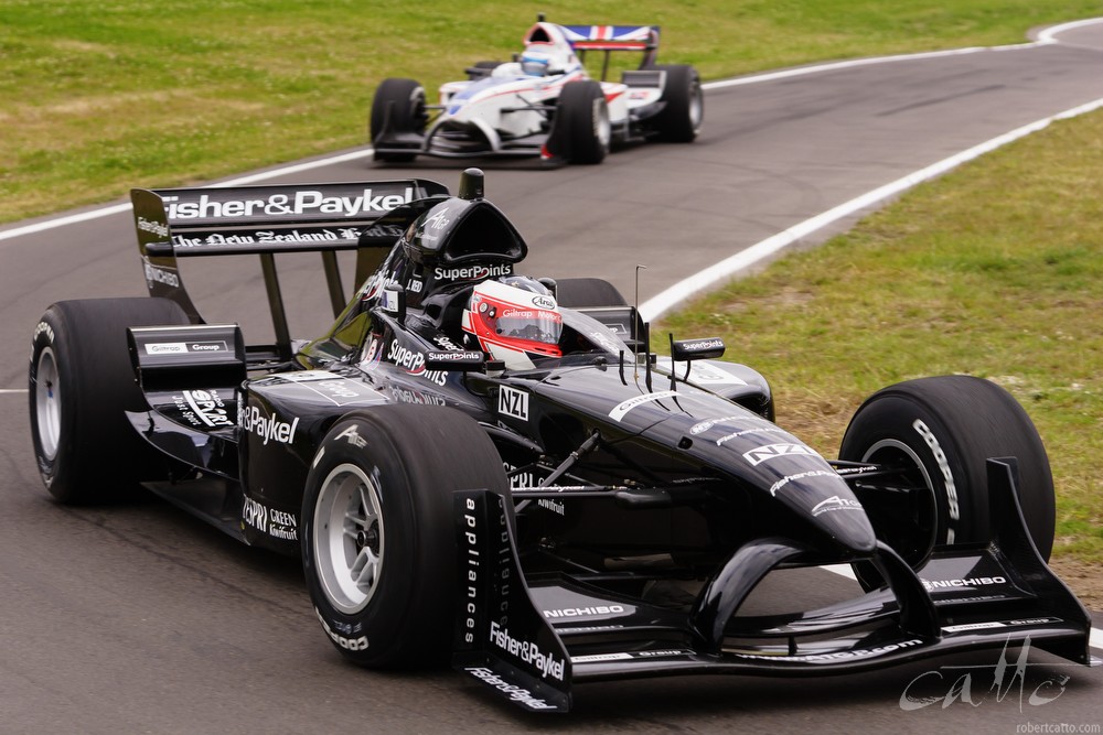 Jonny Reid driving for Team New Zealand