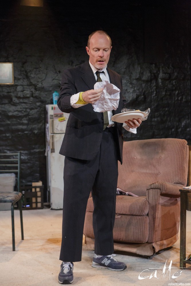 Danny Adcock, Noel Hodda, Jamie Oxenbould & Richard Sydenham rehearse with director Glynn Nicholas for Apocalypse Theatre's production of The Dapto Chaser, by Mary Rachel Brown, on Wednesday, 1 July, 2015. The show takes place at Griffin Theatre from 1 - 15 July, 2015. Photo by Robert Catto / robertcatto.com.
For the Sinclair family, the cut-throat world of greyhound racing is a religion. And their beloved dog Boy Named Sue is more than a greyhound; he’s their heart and soul on four legs. With the crucial Winnebago Classic on the horizon, Cess Sinclair has one shot at reversing his family’s fortunes for good. Against all the odds, he’s betting on a miracle.
The Dapto Chaser is warts-and-all Australian comedy that gets its hands dirty with the adrenaline, sweat and guts of the dog racing sub-culture. The Sinclairs are a family trapped in the pressure cooker of gambling addiction and when things don’t go to plan, they are forced to gamble the most important commodity of all – their relationship to each other.
Playwright Mary Rachel Brown wrote The Dapto Chaser perched in the bleachers track-side, while director Glynn Nicholas will be going on an all-schnitzel diet to get it over the line.
CREATIVE TEAM
Director: Glynn Nicholas
Producer: Dino Dimitriadis
Set and Costume Designer: Georgia Hopkins
Lighting Designer: Toby Knyvett
Sound Designer: Daryl Wallis
Stage Manager Cara Woods