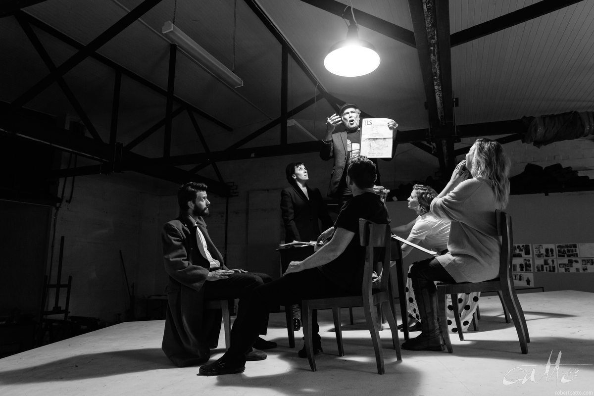 Sport For Jove presents No End Of Blame by Howard Barker; images taken at rehearsal in Sydney.
Featuring : Akos Armont, Lizzie Schebesta, Bryce Youngman, Sam O'Sullivan, Angela Bauer, Amy Usherwood, Danielle King, and Monroe Reimers
Director : Damien Ryan
Photo by Robert Catto, on on Thursday 5 October, 2017. Please credit & tag the photographer when images are used - @robertcatto on Instagram & Twitter, @robertcattophotographer on Facebook.