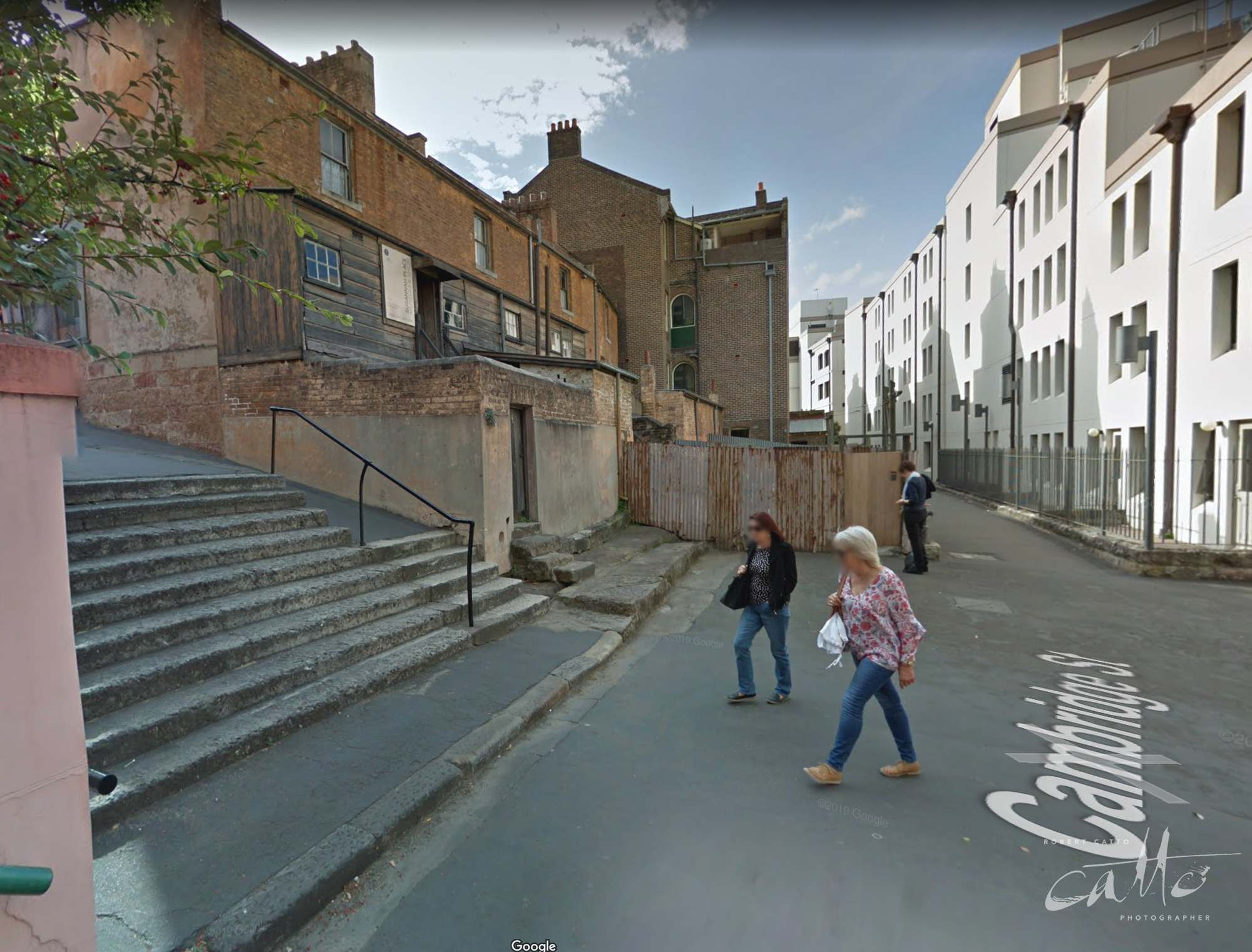  Google Street View scouting image of our location in The Rocks 