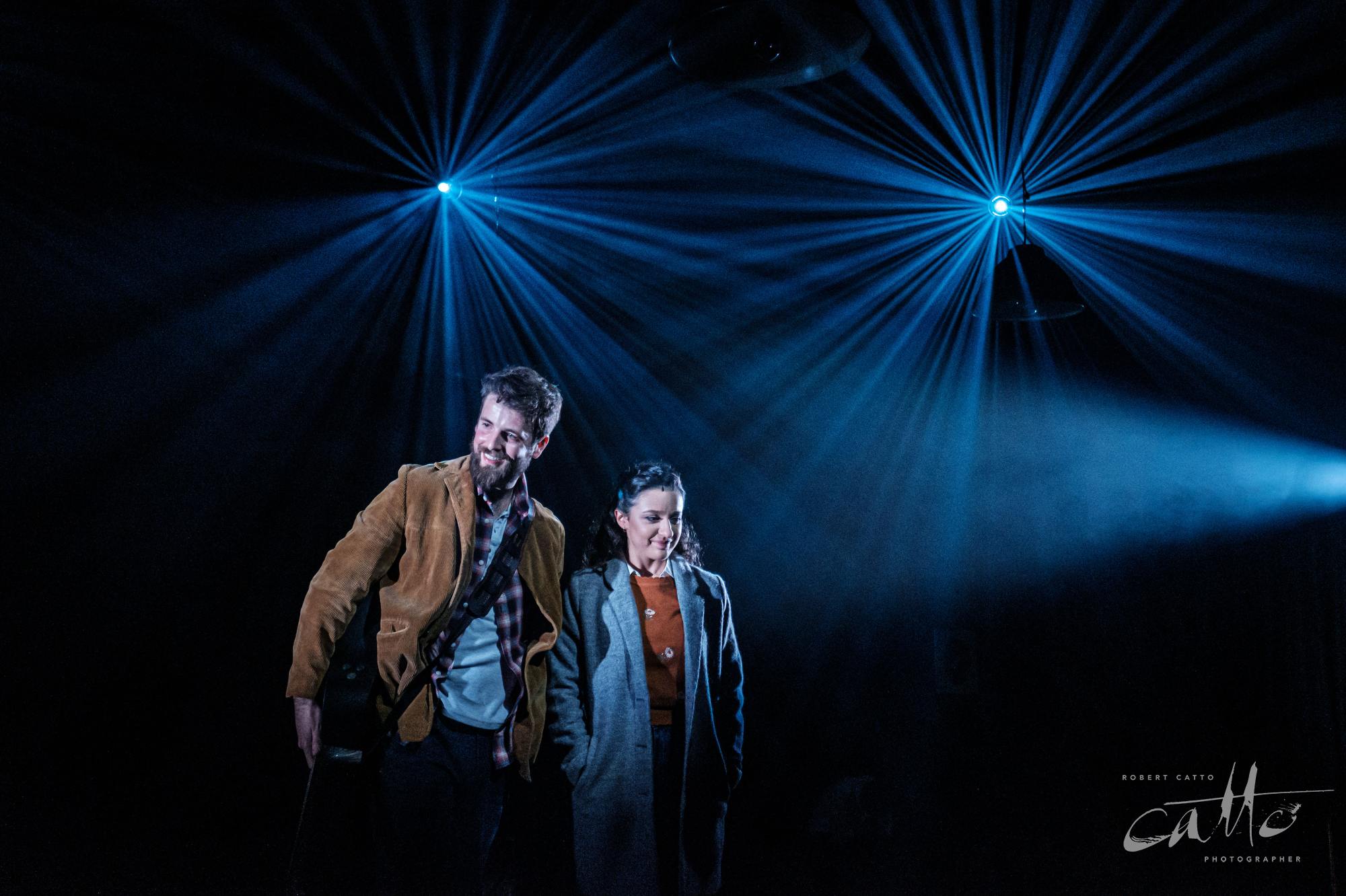Stefanie Caccamo and Toby Francis in Once at Darlinghurst Theatre Company, Sydney