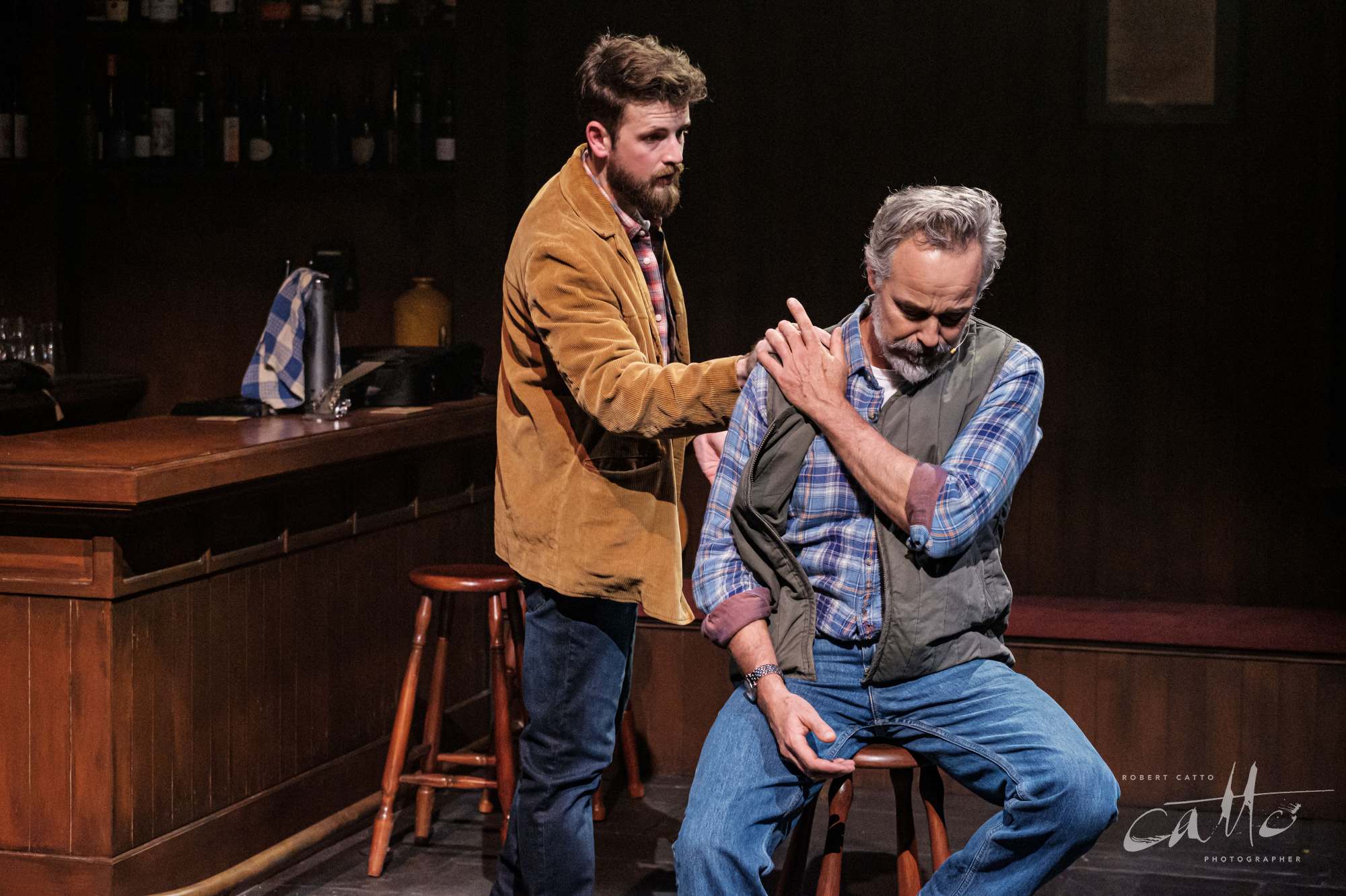 Toby Francis and Cameron Daddo in Once at Darlinghurst Theatre Company, Sydney