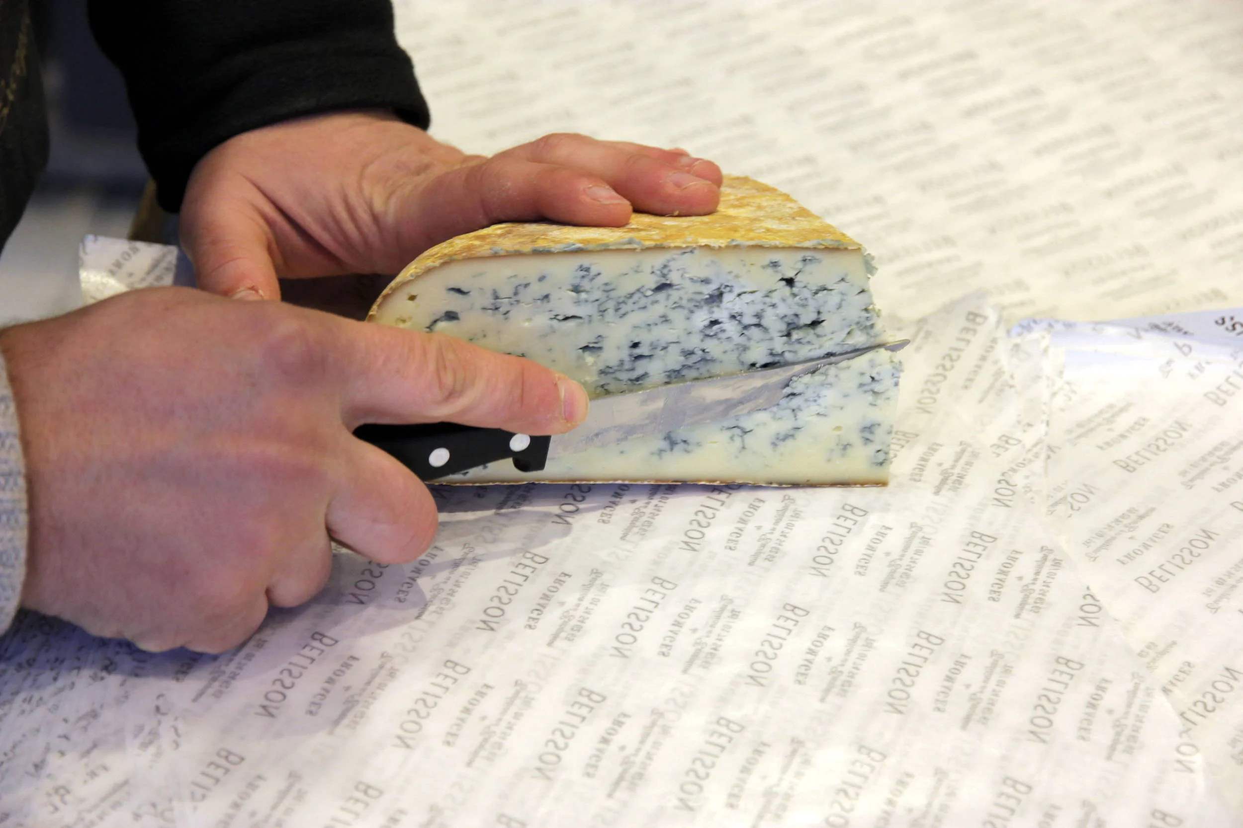 Dégustation du bleu de Gex