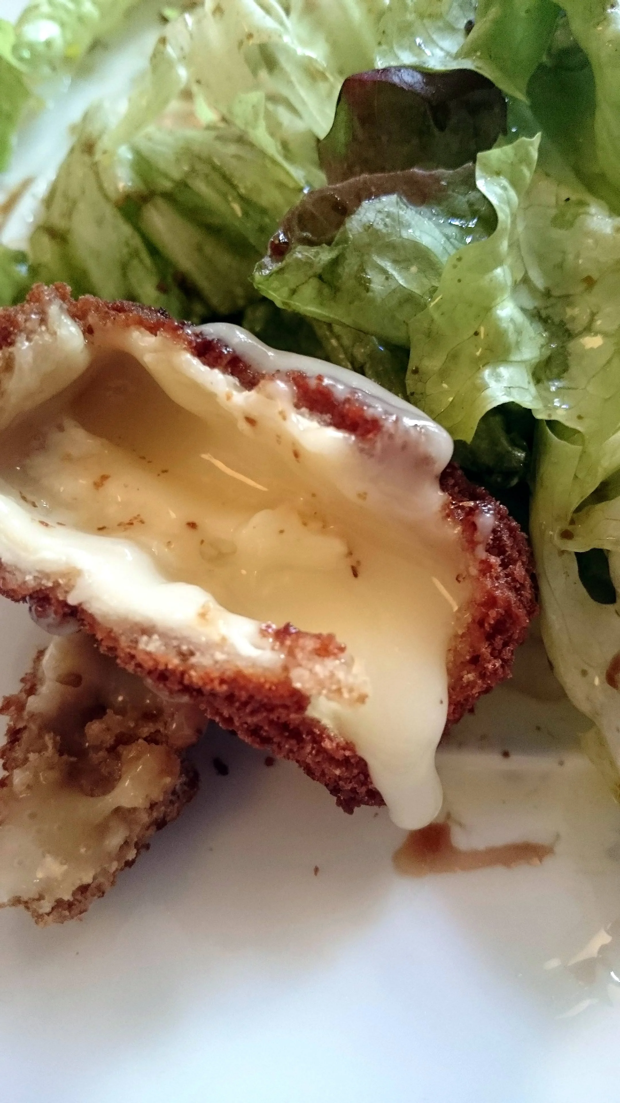 Fried camembert, after.