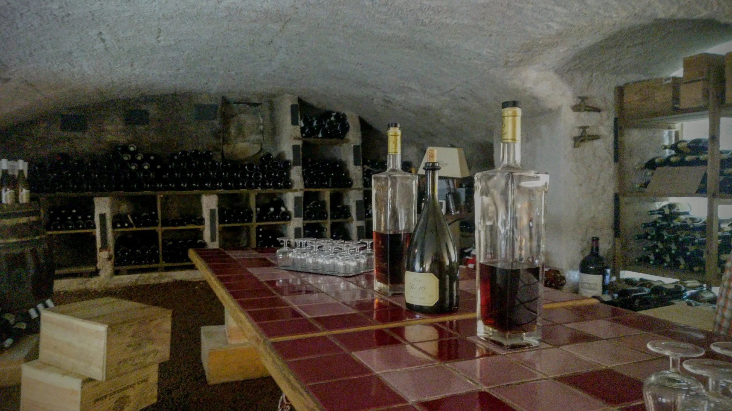 La cave du Château de Champlong