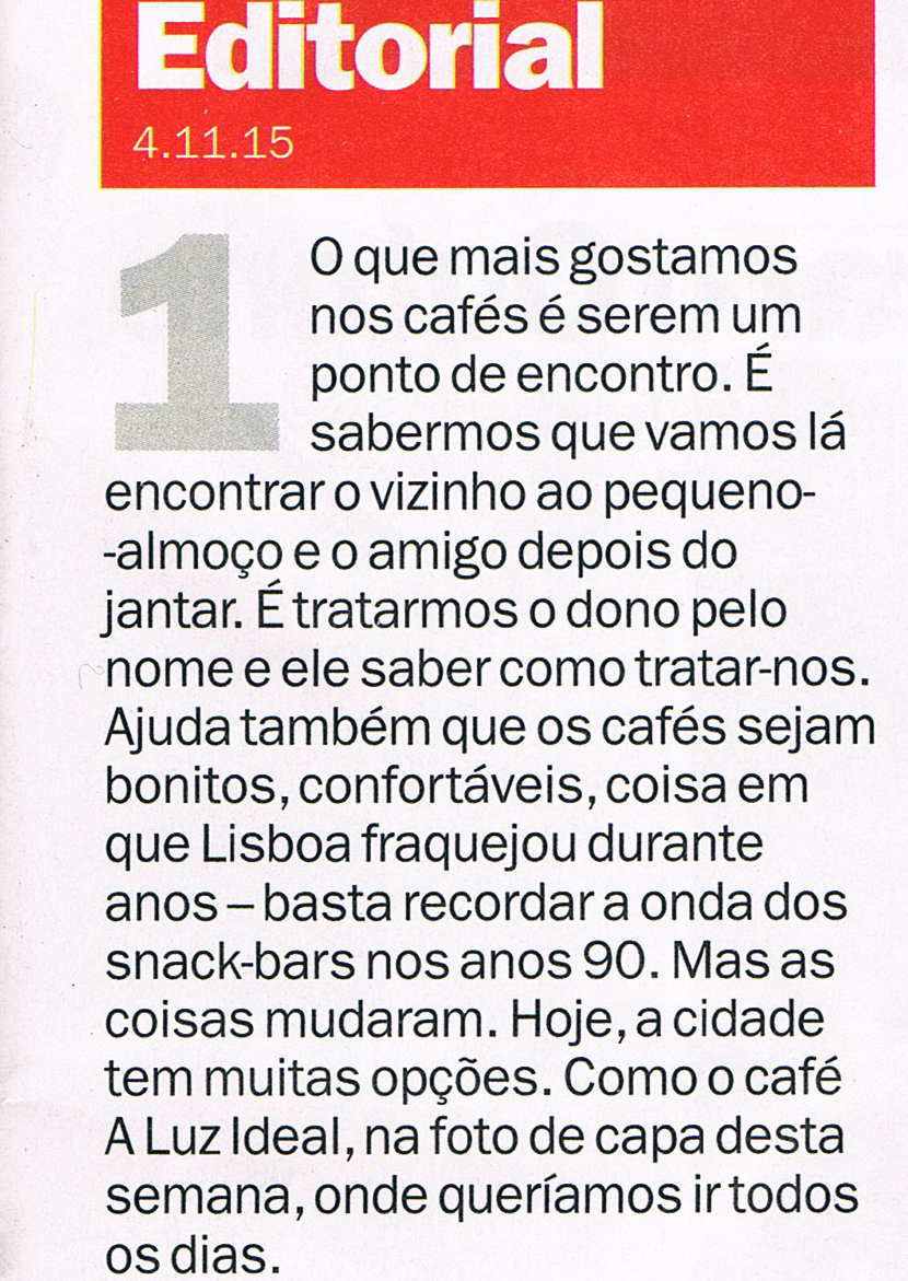 TimeOut nº423 | 4-10 Novembro 2015 — editorial