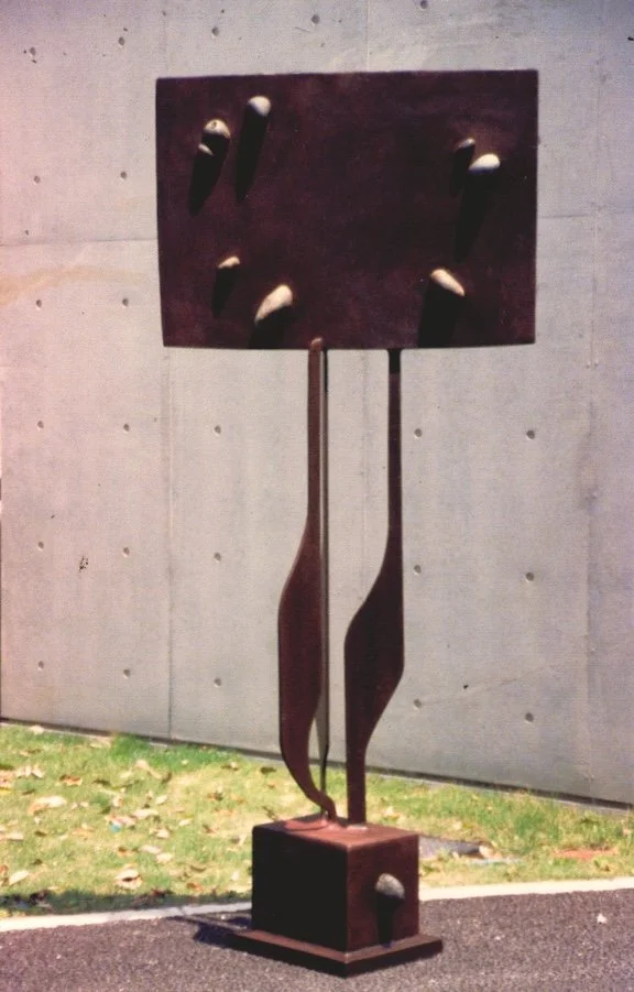   Star Map  stone and steel, 3m high 