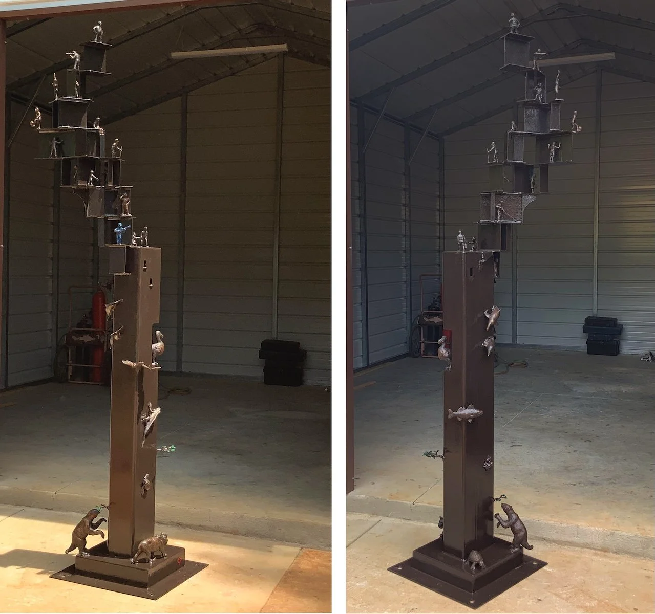   Extinction Blues  bronze and steel, 3m high   