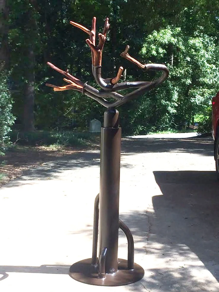   Juniper  cedar branches and steel 