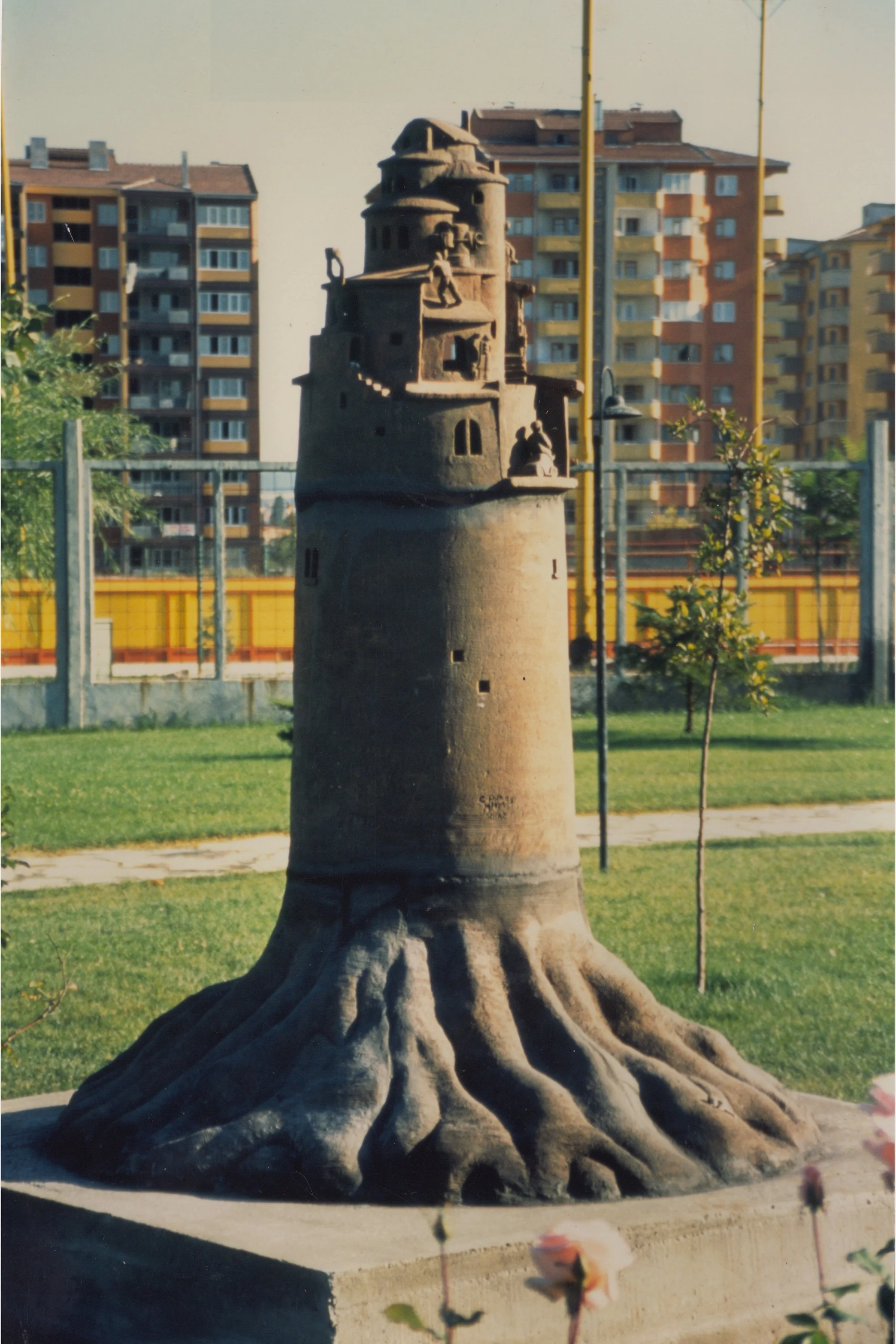   Babylon  &nbsp;2m high, &nbsp;terracotta.   Terracotta Sculpture Park, Andalou University, Eskisehir, Turkey.&nbsp;   