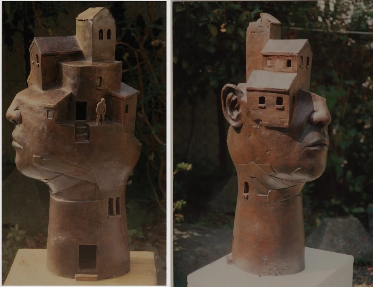   Maid in Babylon  &nbsp;painted clay &nbsp;2' high.&nbsp;   