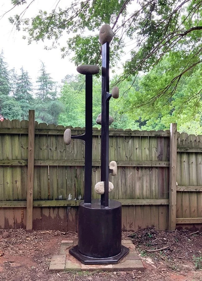   Jurassic Forest  steel and stone, 3m high 