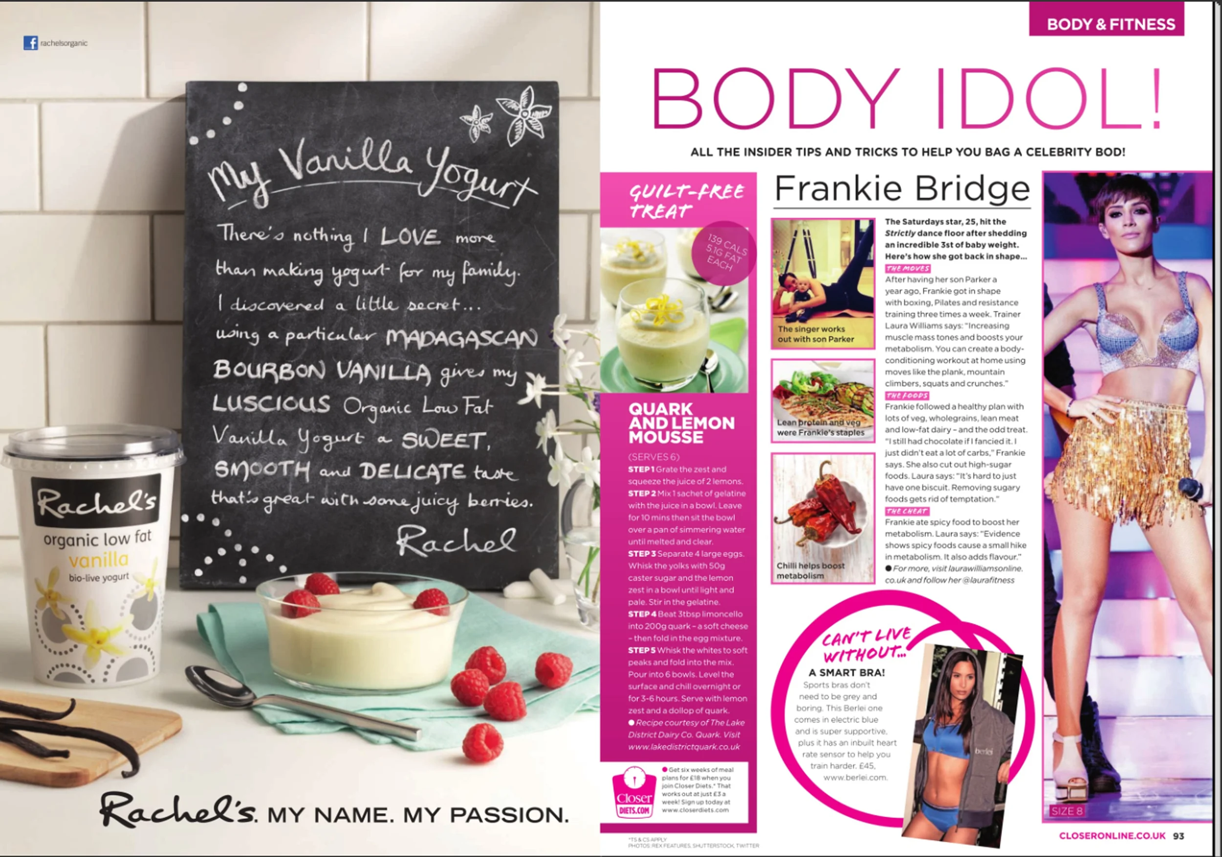 Frankie Sandford / Bridge from The Saturdays | performing live in tour | published by Closer Magazine