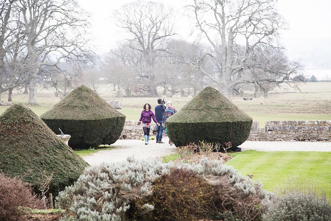 one final scene within Powderhams gardens