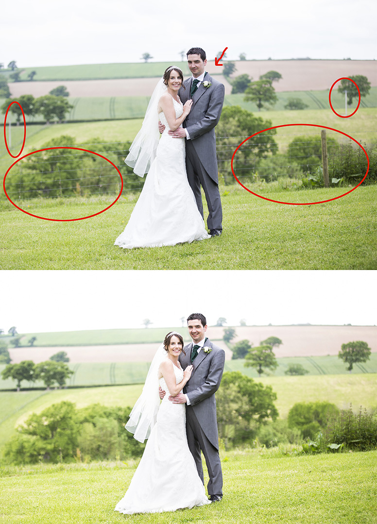 Edits - before and after | Wedding Photography Exeter, Devon | Rebecca Vale