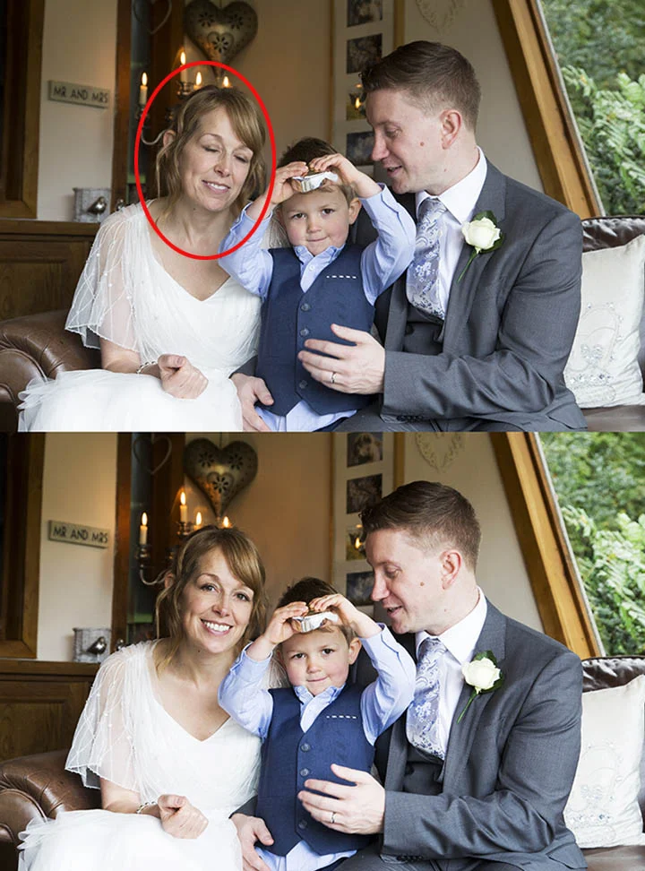 I thought this was a cute family portrait, an obvious one here...wanted to edit out the blinking, so did a cheeky head swap! ;o)