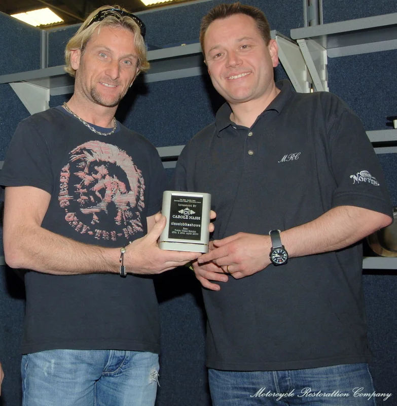 Chris Daniels Receiving an award at the Stafford Show