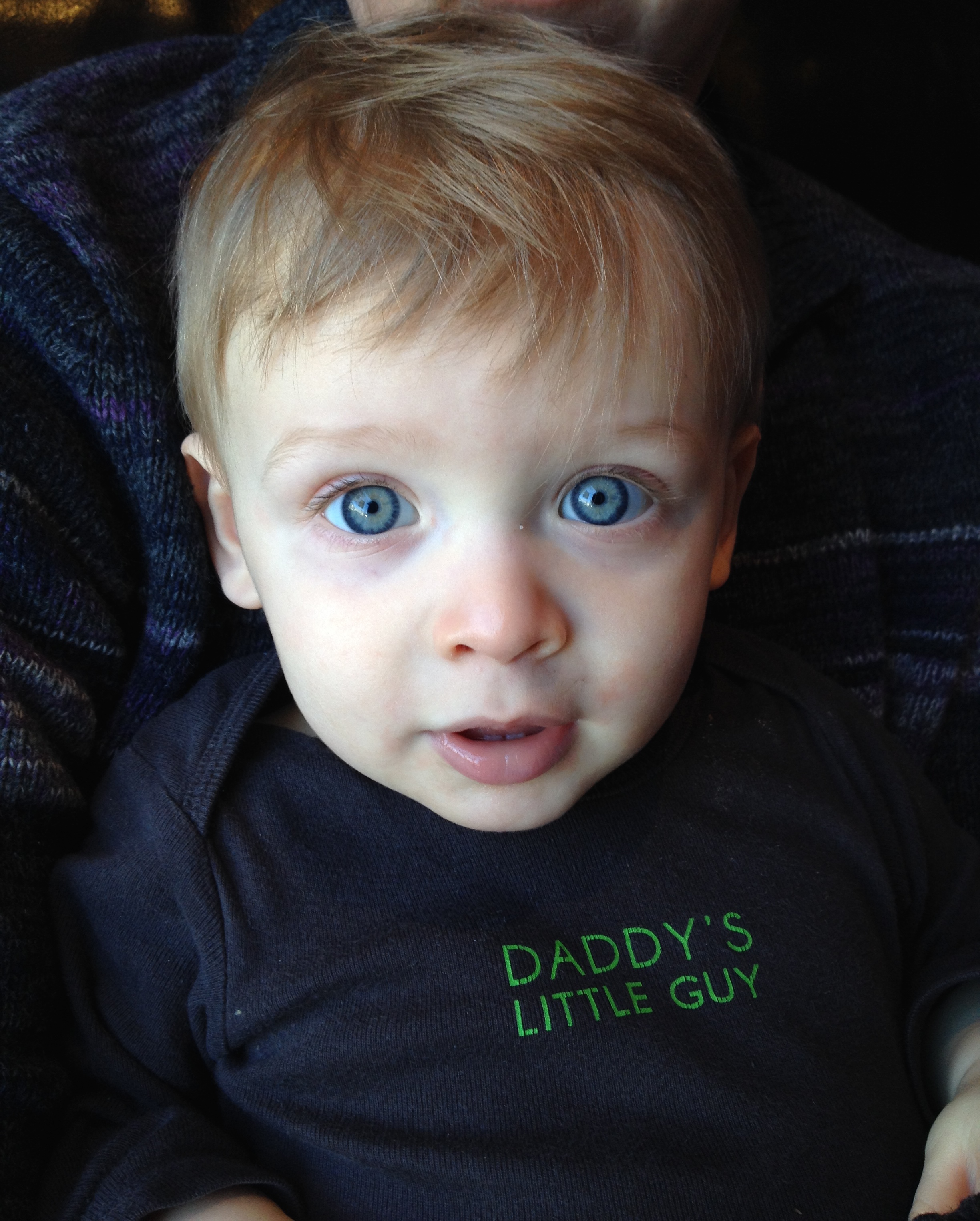 For some reason this is one of my favorite pictures. This is the Ben, with his blue eyes, that I remember in my dreams. This is the photo I finally downloaded as my iPhone screen to greet me every day. 