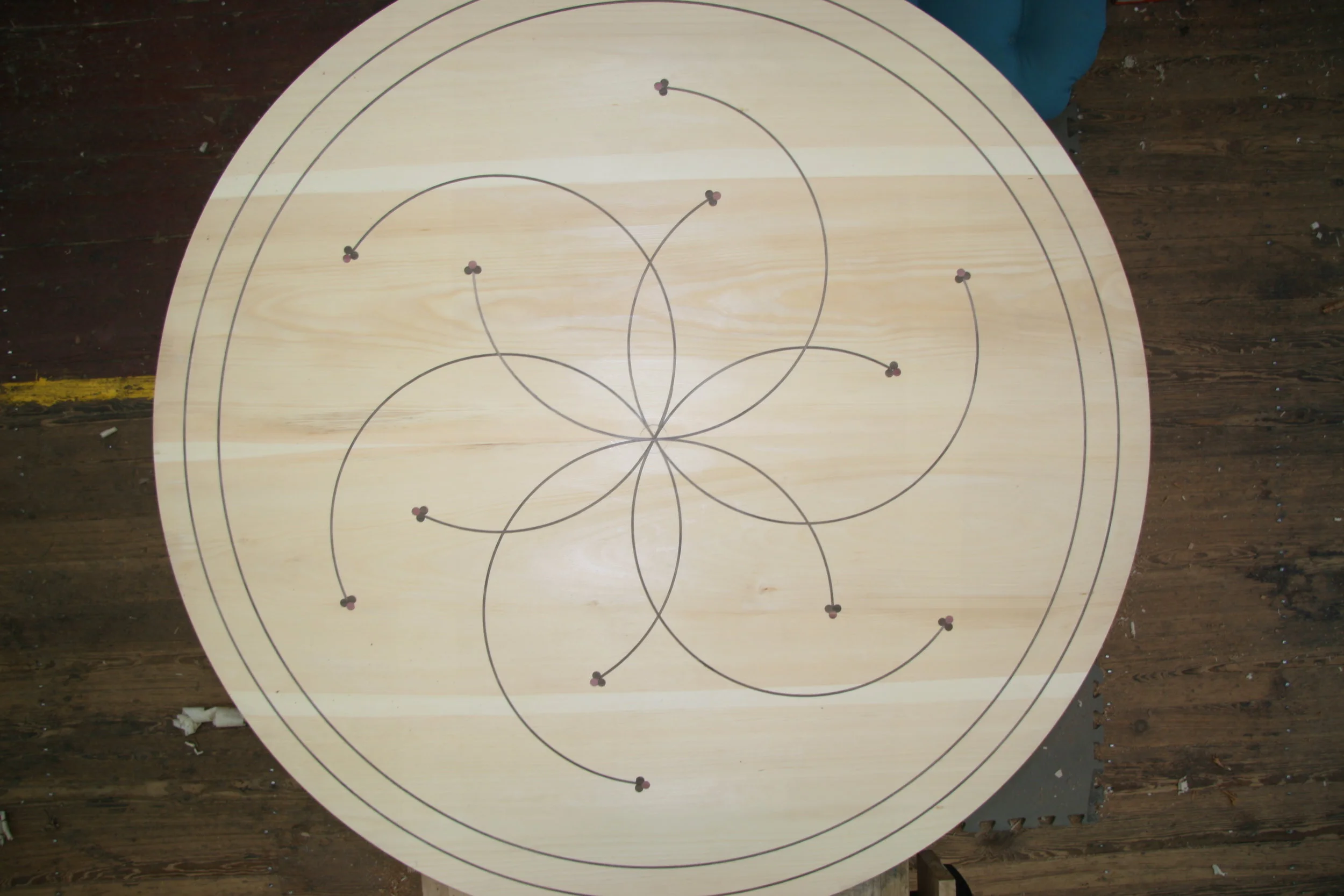 LINE & BERRY INLAY WORK