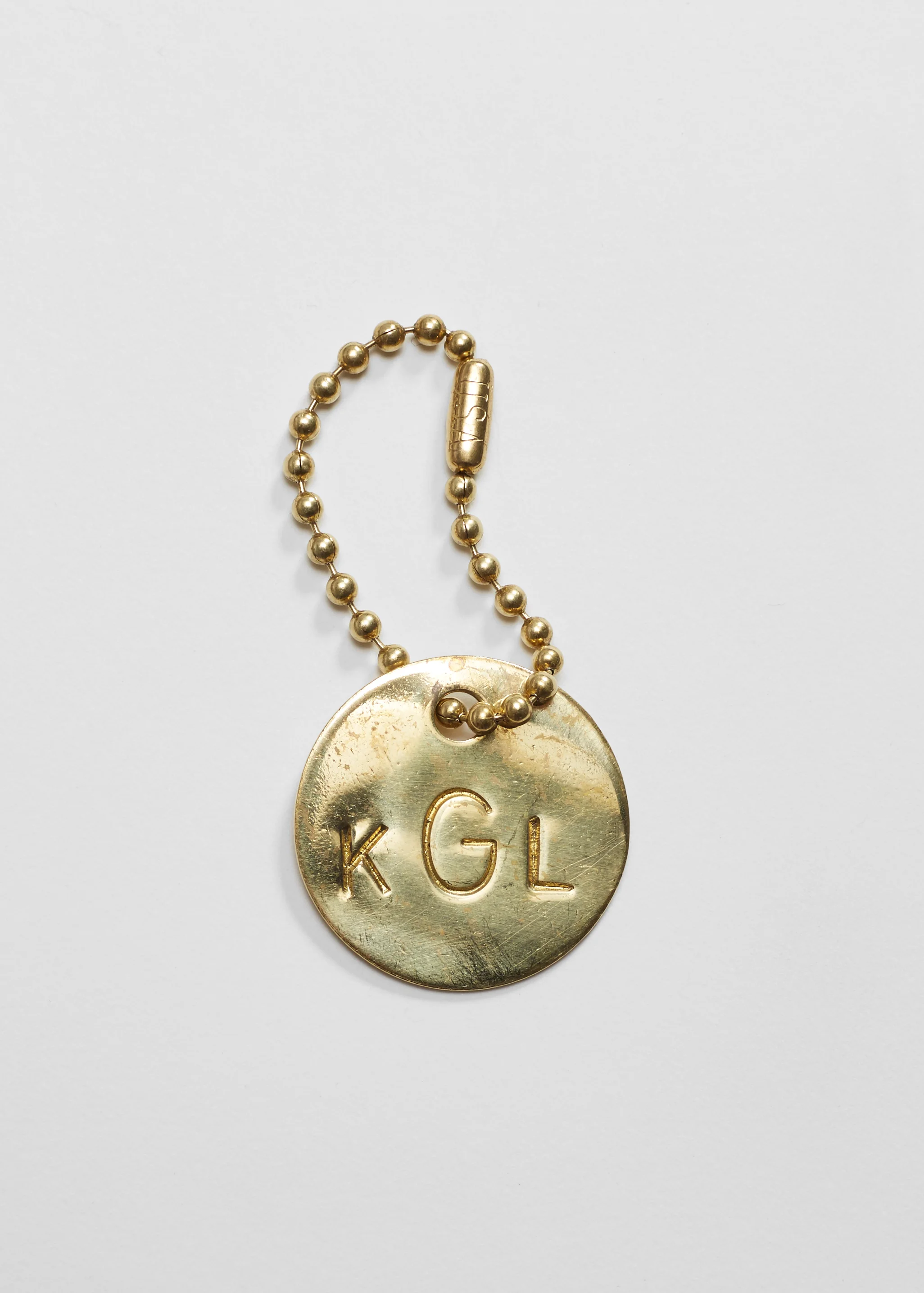 Bag Tag with ball and chain $38