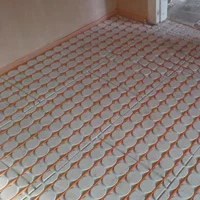 Underfloor heating in dry screed, for quick response