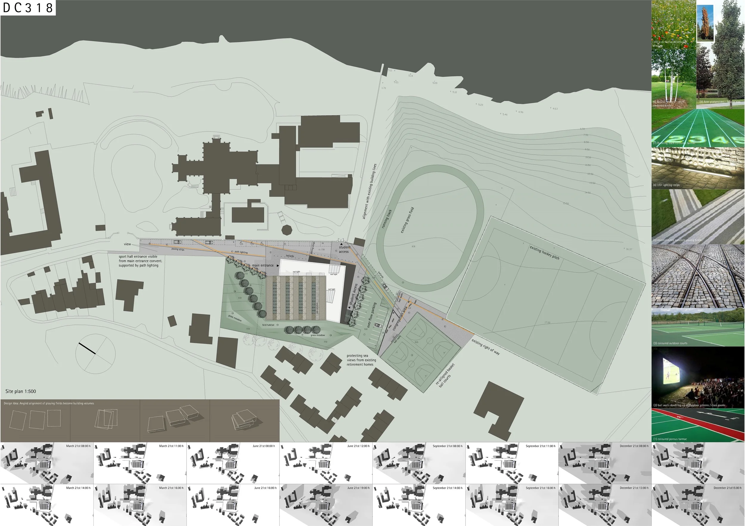 Site Layout plan and shadow study