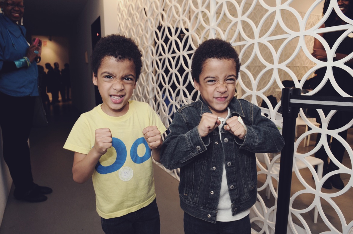 What are your sons like? They're little performers. It's gratifying. I'm glad that we all speak the same language. They have the right degrees of self-consciousness to deliver material in an effective way. They're not entertainers, they're performers — big difference. Sometimes I want them to be entertaining of people, but they're just not feeling it. But when they have an idea, they will sit you down and perform you their idea.