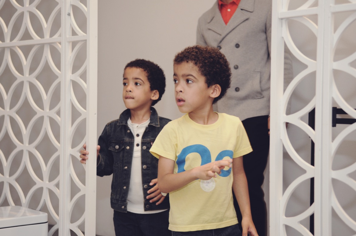 That degree comes in handy as Hall Moran, 38, maneuvers through her packed days and nights. Her four-year-old twins, Jonas and Malcolm, attend a Montessori school in the afternoon so she can spend time with them in the morning; in the evening she's on stage, either playing Eva, an ensemble cast character she helped name and create, or as the titular role of Bess. “Being in a show is like being in a prism,” Hall Moran says. “Being Bess is like being on a different frequency. You really see the show from a completely different angle. It's like going down the highway at 70 with the window open. It's incredible. ” Hall Moran's sons, Malcolm (left) and Jonas (right).