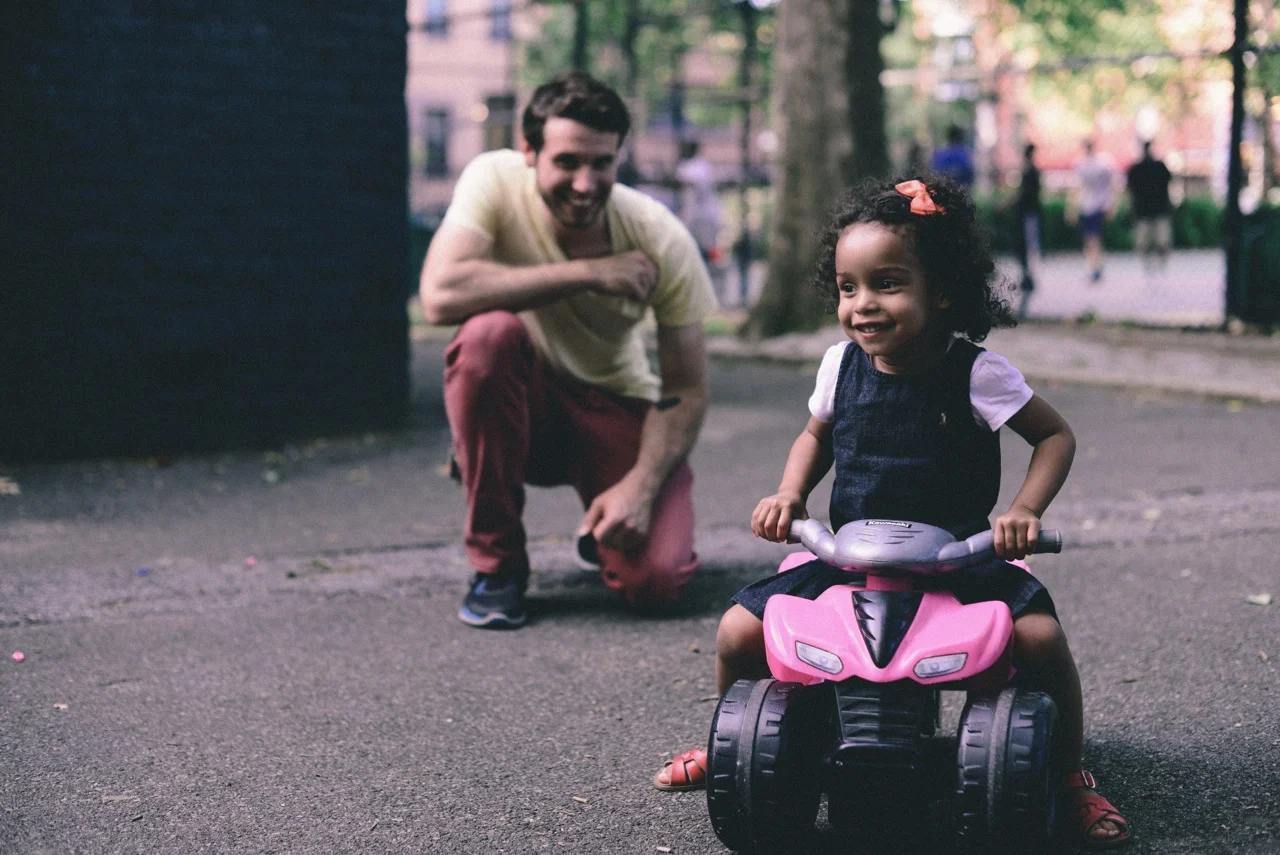 What’s the hardest thing about being a dad? When she gets hurt, that’s hard. And doing the right thing for her when she’s not in the mood to do it. But it hasn’t been that hard. 