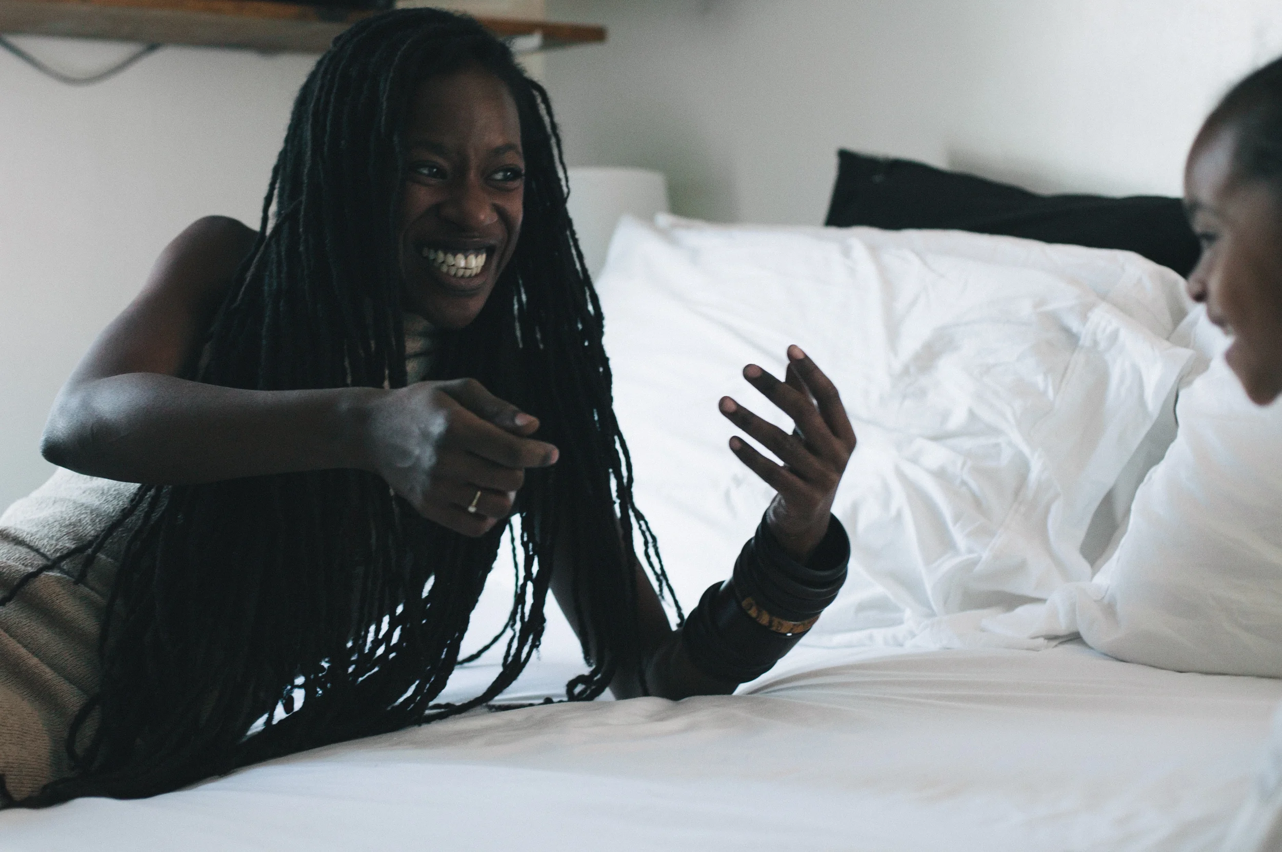 “I want to expand the conversations we’ve had in Trinidad as far as the art-making process, Caribbean art theory, or even the idea of what the Institute means as a community,” she explains. “All of that stuff—discussions about what it means to be free, and to be a Caribbean artist—shifts when we move into Haiti, which is really the birthplace of the entire black experience in the Americas, in a way. I think it’ll be a prime place to form political, social, and cultural alliances with the artists who are there.” And beyond that? Maybe more children, and definitely more travel, more movement, and more growth. “I love the fact that I can focus on writing and be in a more scholarly space if I want to,” she says, explaining the importance of fluidity in life. “I can be in the studio, or dream up an incredible program that I think is missing from all the programs out there—and then I can make it happen.”