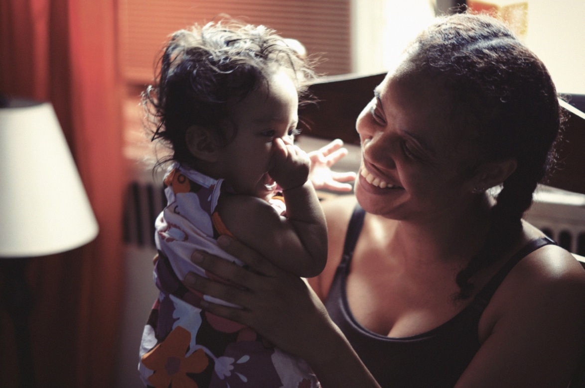 Staceyann Chin poet, with her daughter Zuri "I think watching a human being come into consciousness makes you reconsider any monolith of consciousness you had prior. It forces you to question your own tenets, the things you thought were immovable and sturdy and steady. And invariably when you look at things that are fixed, you’ll find that they aren’t so fixed, especially when it comes to identity, humanity and human relationships. I mean, I have relationships that are changing as we speak based on what’s happening with my kid, how I view myself as an individual who will raise a kid, and how I might be looking at other people raising their kids. You find yourself bumping against people in spaces you never imagined." Read Staceyann’s story. Photo credit: J. Quazi King