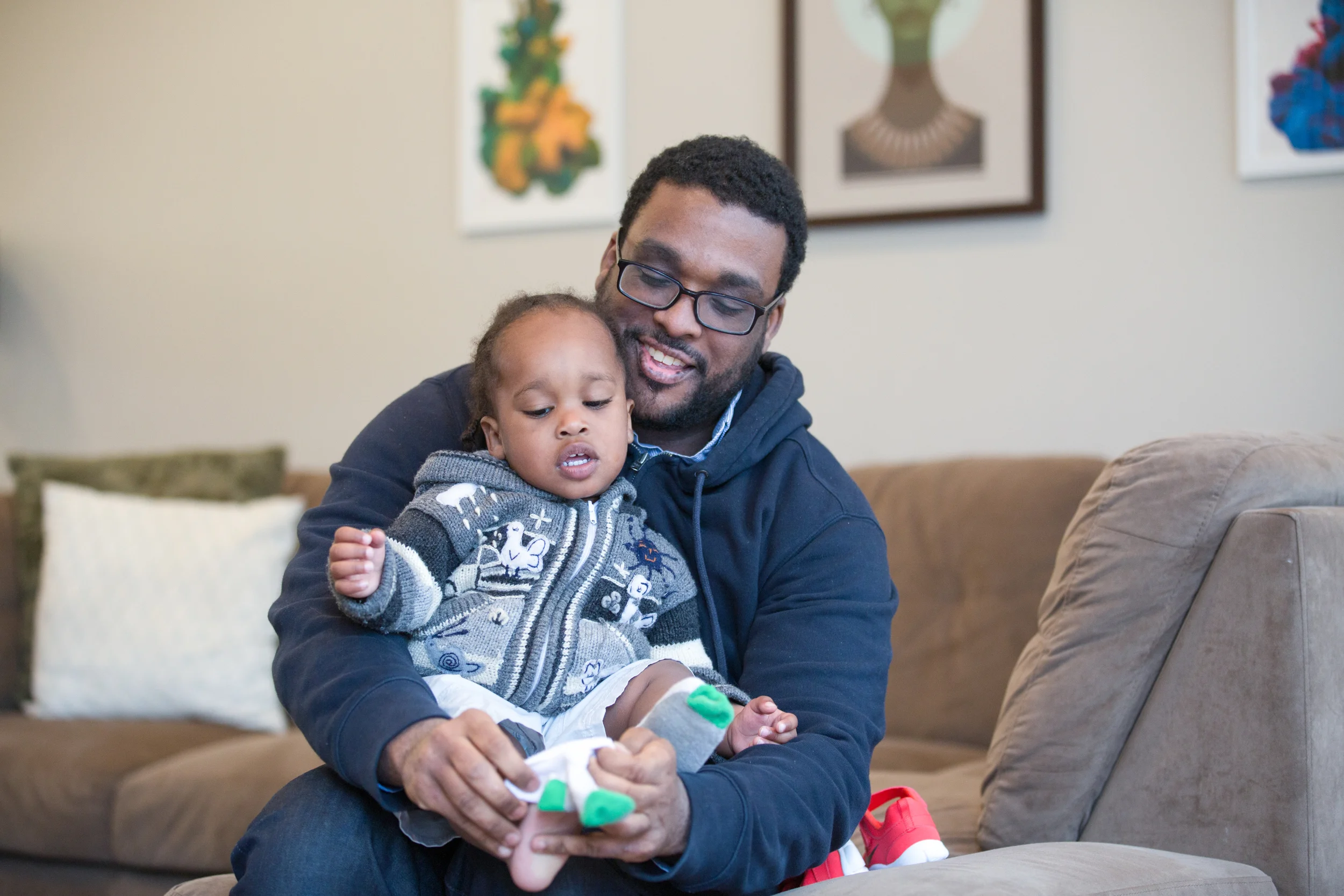 Continued The thought that has got me through is: It takes a village to raise a child. It might be cheesy, but it holds so much truth! As a working mom, I need a village to help me—and sometimes that includes paid help. Thankfully Noah's nanny is a gracious and educated young woman who is currently getting her master's in child psychology. She loves Noah's energy and encourages his curiosity. I know that she will never love him like I do, but I feel that she respects him as an individual—despite his young age—and that makes me feel at ease.